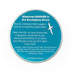 Albatross plastic free natural shaving soap 1oz ingredients