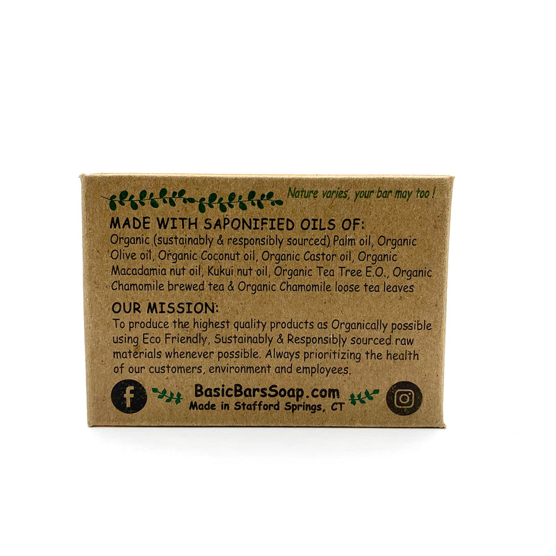 Soap Bar - Chamomile Tea Tree - 4oz - Basic Bars Soap