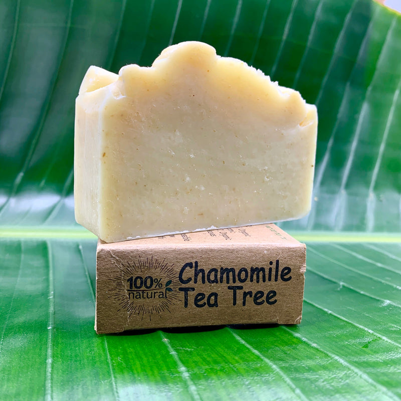Soap Bar - Chamomile Tea Tree - 4oz - Basic Bars Soap