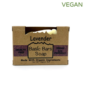 Soap bar lavender organic vegan plastic free Basic Bars Soap
