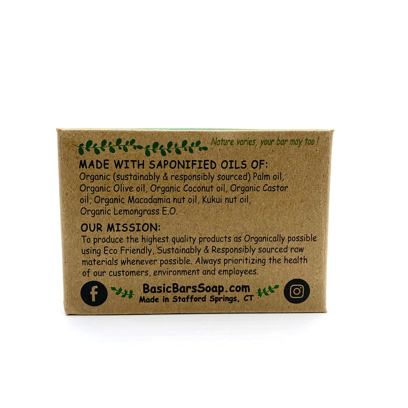 Soap Bar - Lemongrass - 4oz - Basic Bars Soap