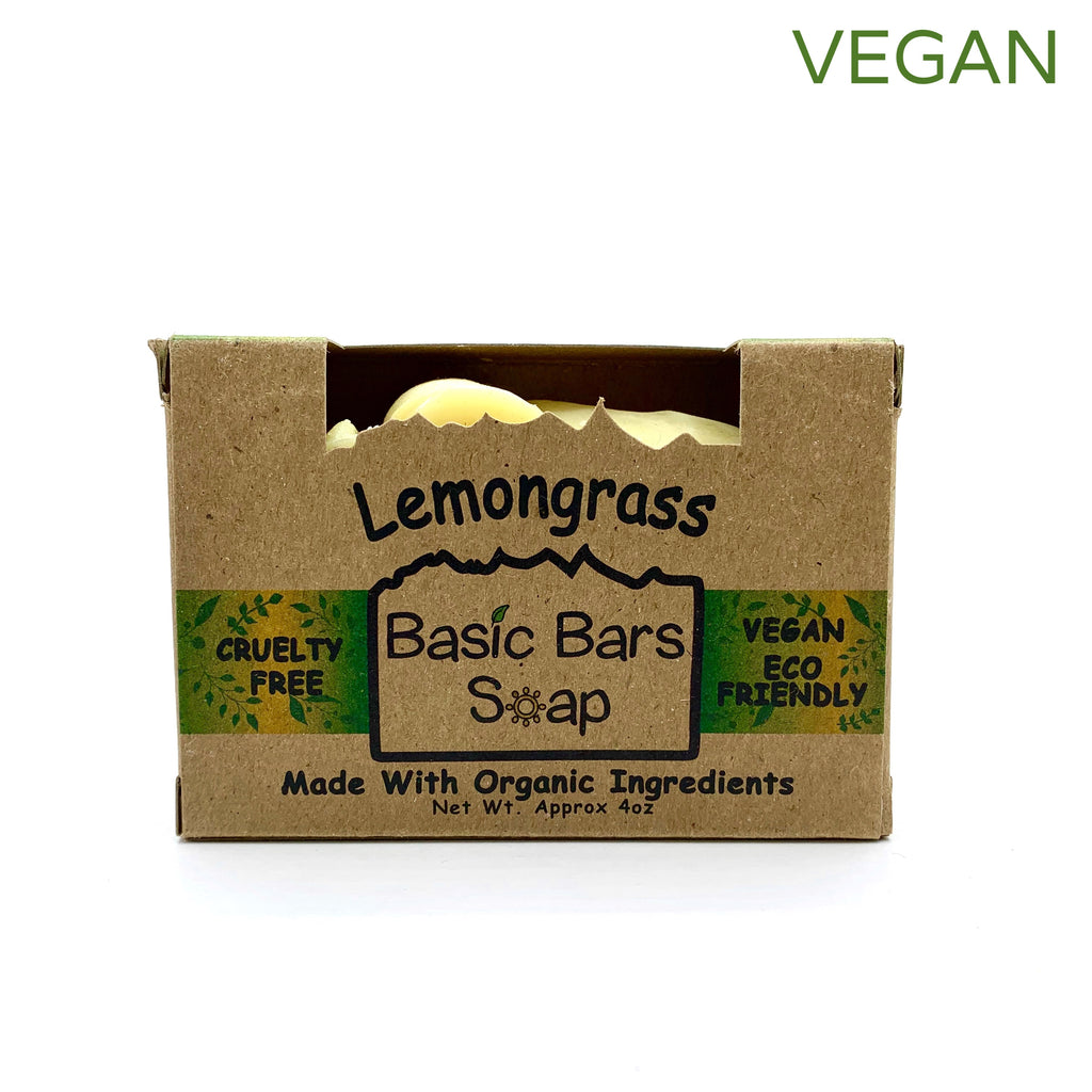 Soap bar lemongrass organic vegan plastic free Basic Bars Soap