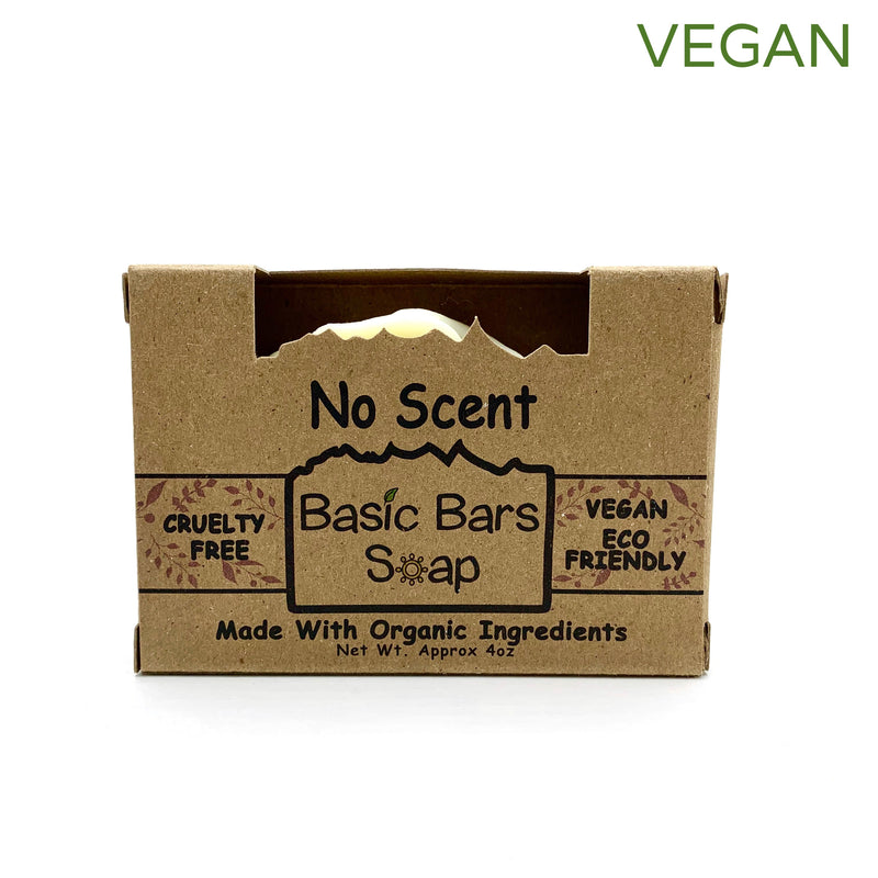 Soap bar unscented organic vegan plastic free Basic Bars Soap