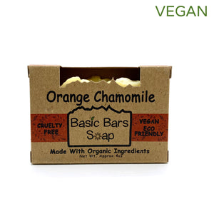 Soap bar orange chamomile organic vegan plastic free Basic Bars Soap