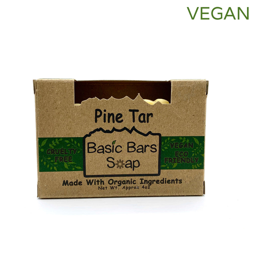 Soap bar pine tar organic vegan plastic free Basic Bars Soap