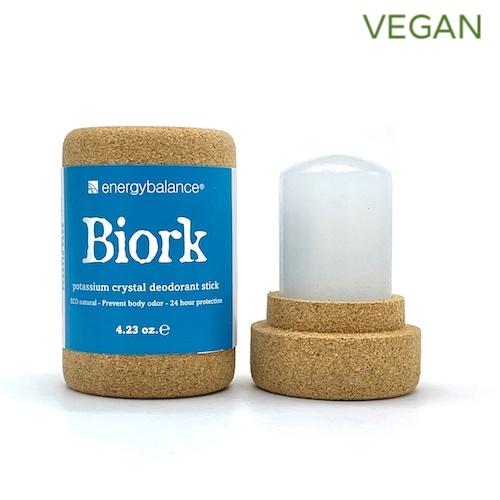 Biork deodorant crystal natural vegan totally plastic free