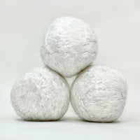 Vegan bamboo dryer ball 3 white