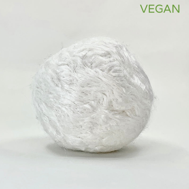 Vegan bamboo dryer ball single white