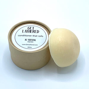 Get Lathered Conditioner bar natural unscented plastic free