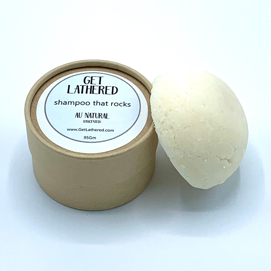 Get Lathered Shampoo bar natural unscented plastic free