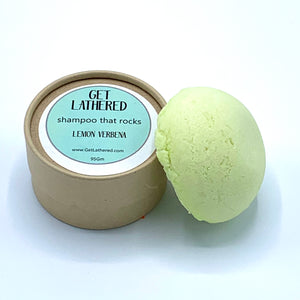 Get Lathered Shampoo bar natural lemon verbena plastic free