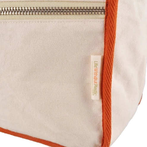 Wool Insulated Lunch Bag - Orange Trim - Life Without Plastic