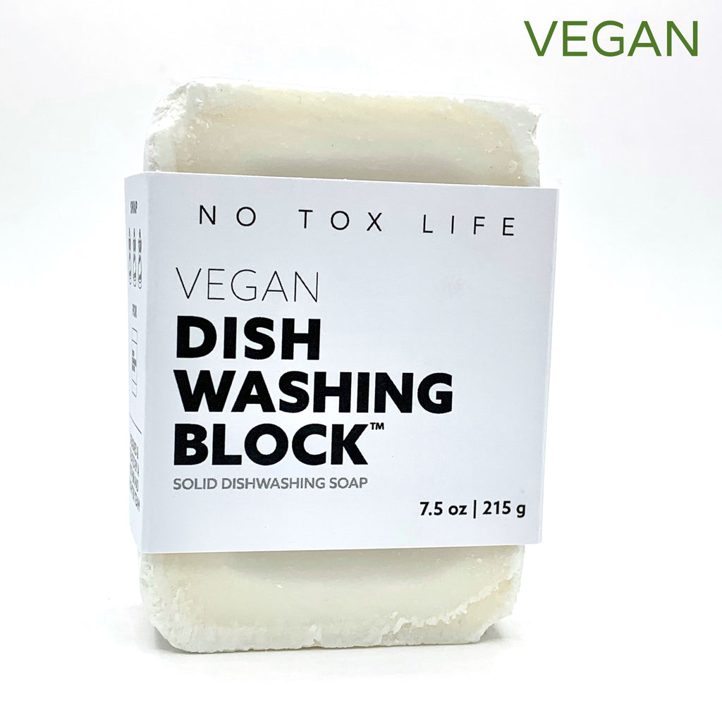 Not Tox Life Dish Washing Block 7.5oz vegan biodegradable plastic free plastic free