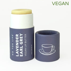 No Tox Life Vegan Lip Butter plastic free front top off