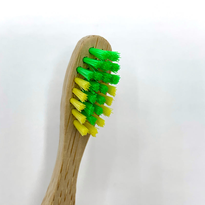 Toothbrush - Kids - SOFT - YELLOW / GREEN - OLA Bamboo