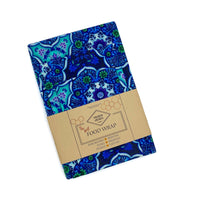 Wax food wrap beeswax blue mandala natural organic compostable plastic free
