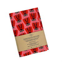 Wax Food Wraps - Beeswax - 3 pack - Tulips - OLSEN+OLSEN