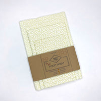 Wax food wrap beeswax white flowers natural organic compostable plastic free