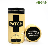 PATCH Strips organic bamboo bandages activated charcoal plastic free