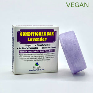 Tangie conditioner bar lavender vegan plastic free