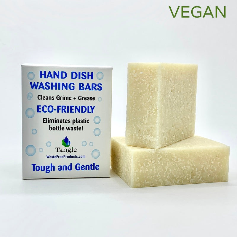 Tangie dish soap bars 2x3.5oz bars biodegradable vegan plastic free