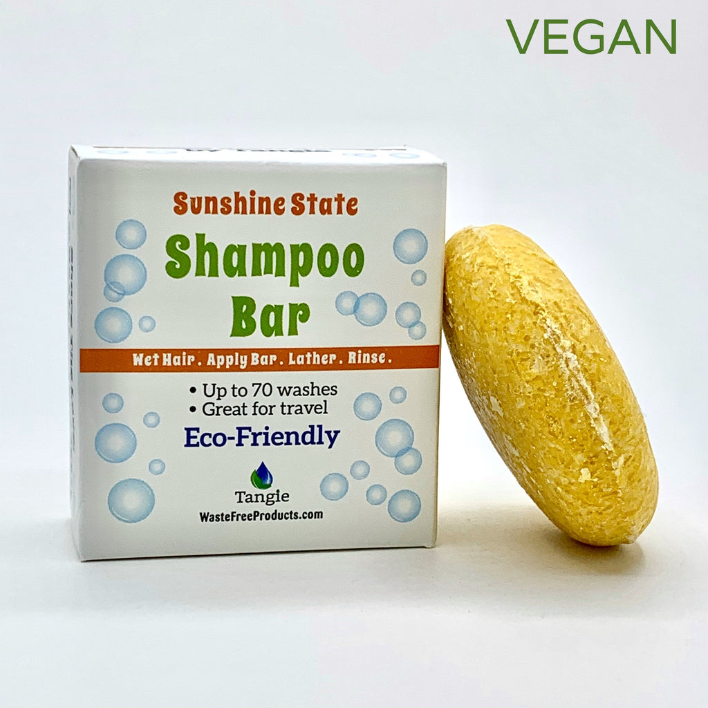 Tangie shampoo bar sunshine state vegan plastic free
