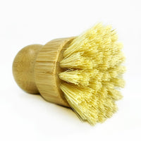 dish scrub brush sisal wood totally plastic free bristles