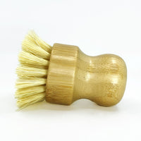 dish scrub brush sisal wood totally plastic free side view