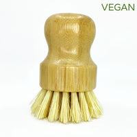 dish scrub brush sisal wood totally plastic free standing