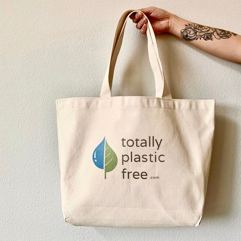 large durable cotton tote totally plastic free